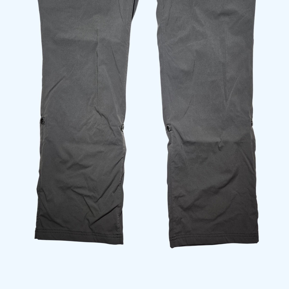 NEW Eddie Bauer Travex‎ Horizon Roll Up Pants Womens 16 Gray Stretch Hiking - Picture 2 of 12
